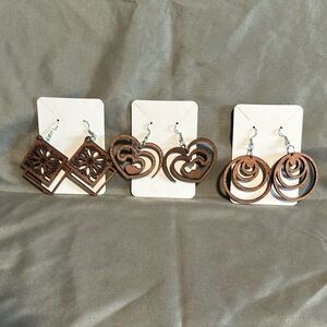 3 pairs of Boho Style Earrings